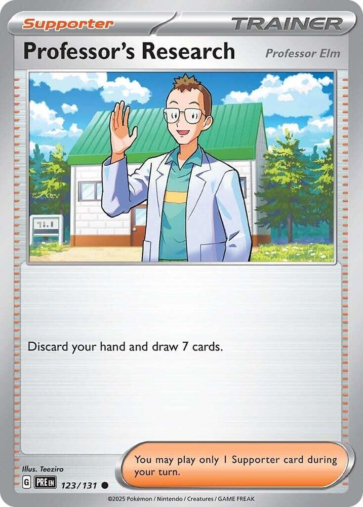 Professor's Research (123/131) [Professor Elm] [Scarlet & Violet: Prismatic Evolutions] | Good Games Morley