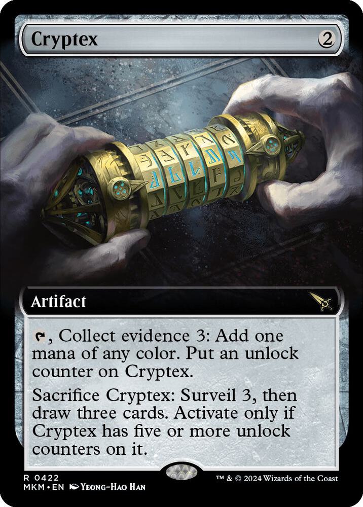 Cryptex 422/286 (Murders at Karlov Manor)  - Extended Art Foil | Good Games Morley
