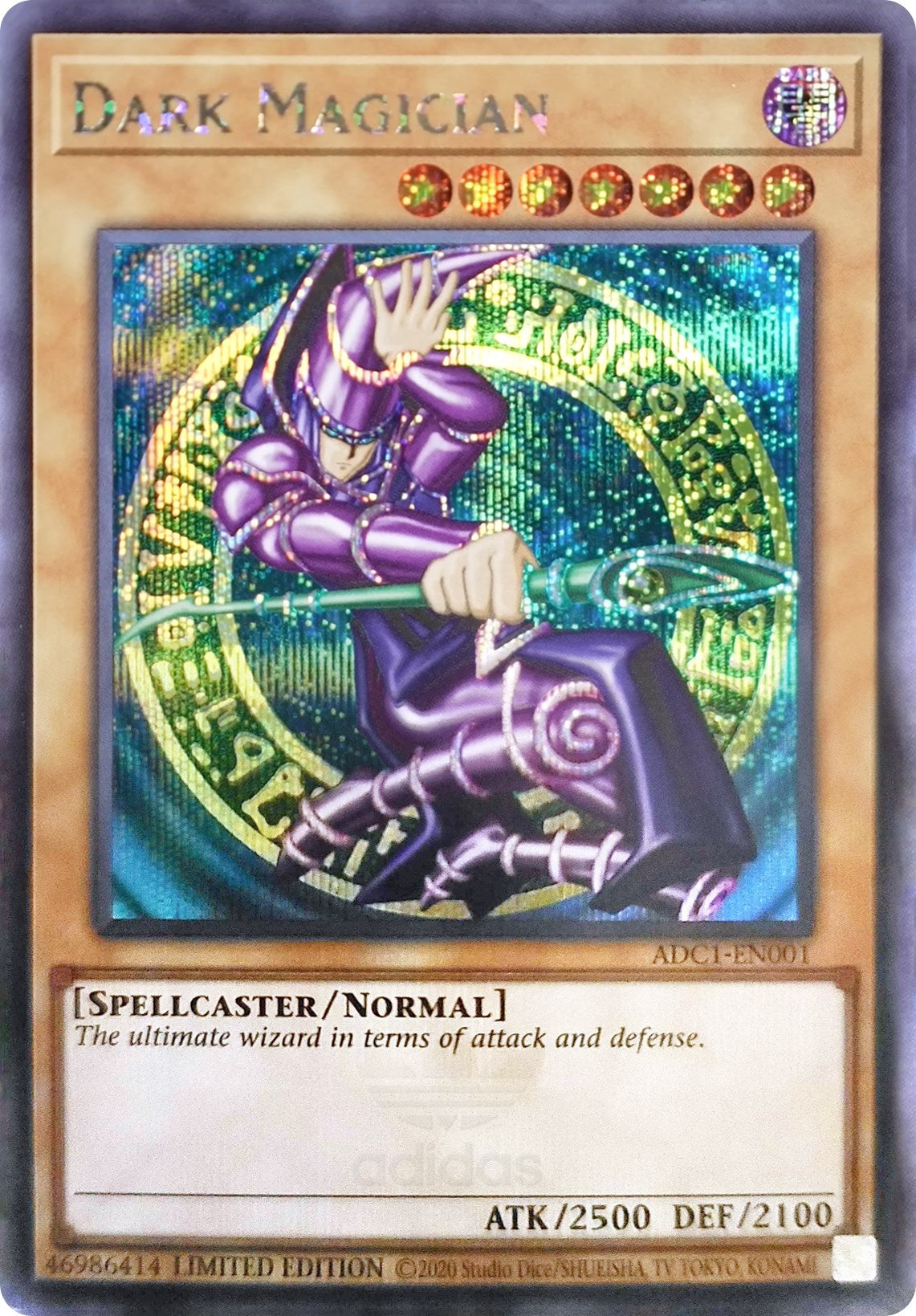 Dark Magician (Adidas Exclusive) [ADC1-EN001] Prismatic Secret Rare | Good Games Morley