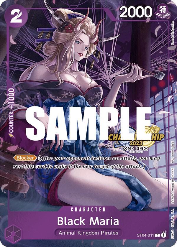 Black Maria (CS 2023 Celebration Pack) ST04-011 (One Piece Promotion Cards)  - Foil | Good Games Morley
