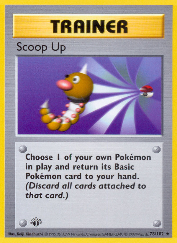 Scoop Up (78/102) (Shadowless) [Base Set 1st Edition] | Good Games Morley