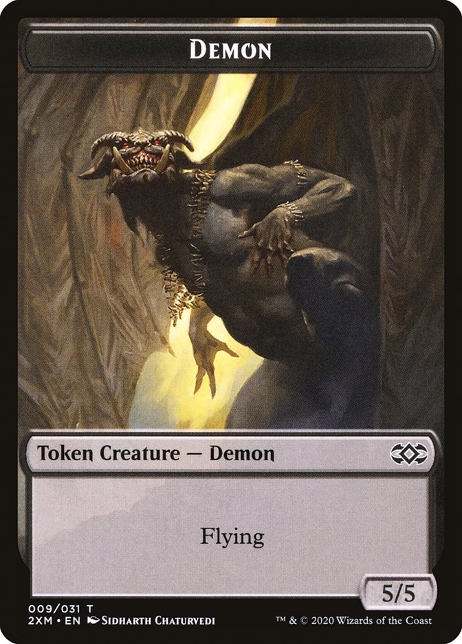 Demon Token [Double Masters Tokens] | Good Games Morley