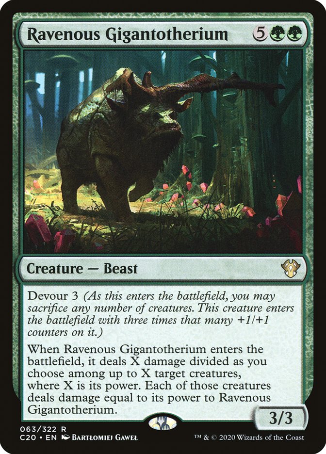Ravenous Gigantotherium 63/322 (Commander 2020)  | Good Games Morley