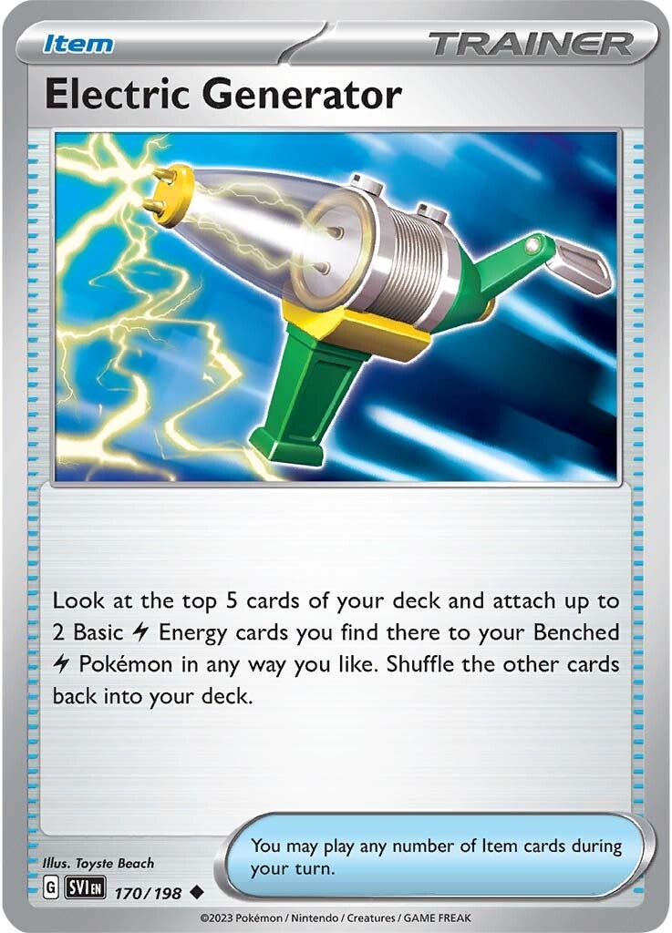 Electric Generator (170/198) [Scarlet & Violet: Base Set] | Good Games Morley