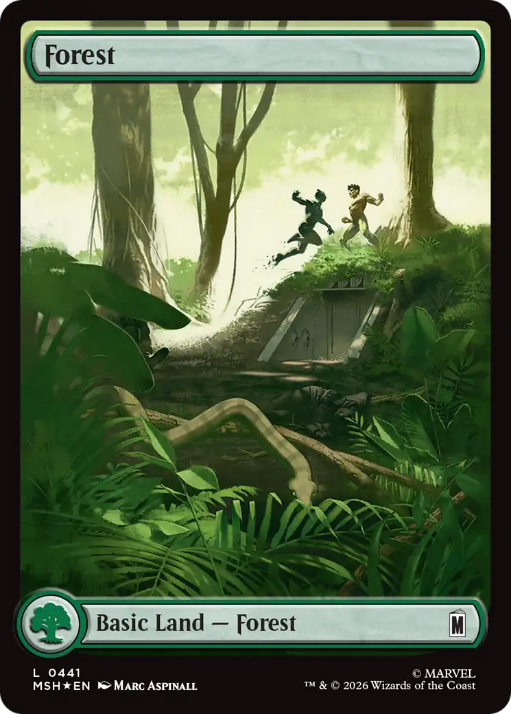 Forest (0441) (Surge Foil) [Marvel Super Heroes] | Good Games Morley