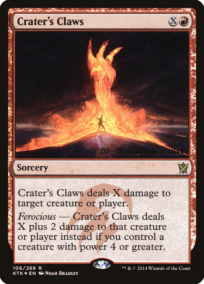 Crater's Claws [Khans of Tarkir Prerelease Promos] | Good Games Morley