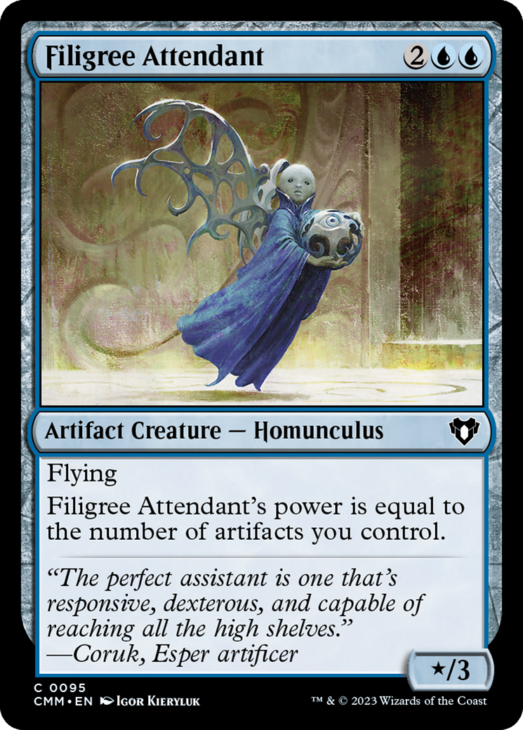 Filigree Attendant [Commander Masters] | Good Games Morley