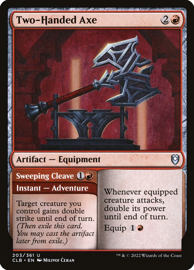 Two Handed Axe 203 (Commander Legends: Battle for Baldur's Gate)  - Foil | Good Games Morley