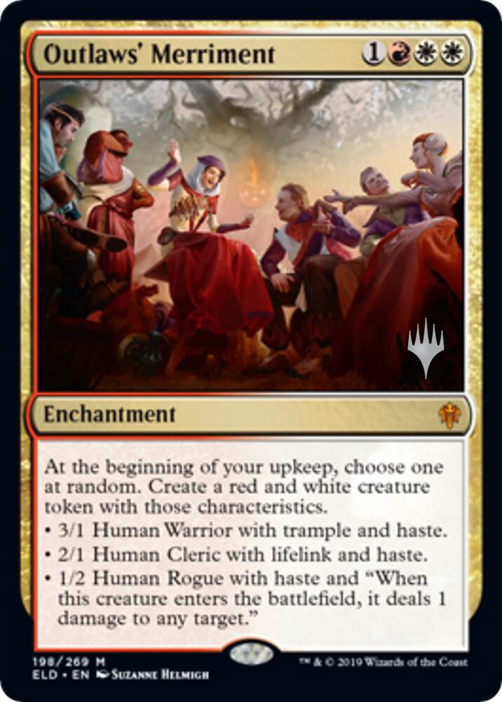 Outlaws Merriment 198 (Promo Pack: Throne of Eldraine)  - Foil | Good Games Morley