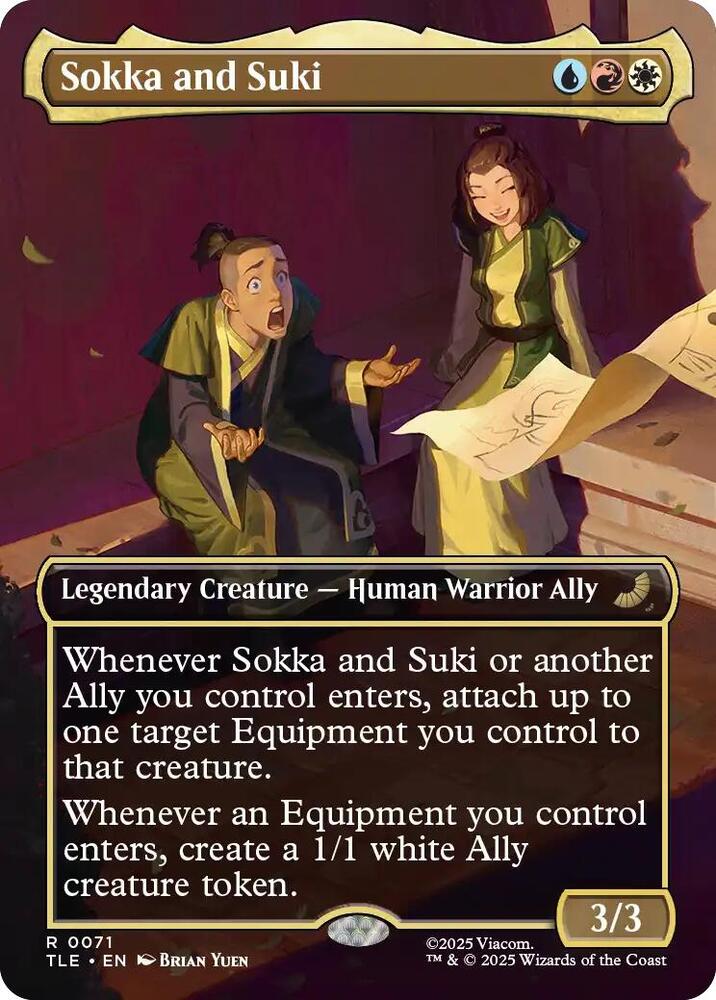 Sokka and Suki  71 (Avatar: The Last Airbender: Eternal-Legal)  - Borderless Foil | Good Games Morley