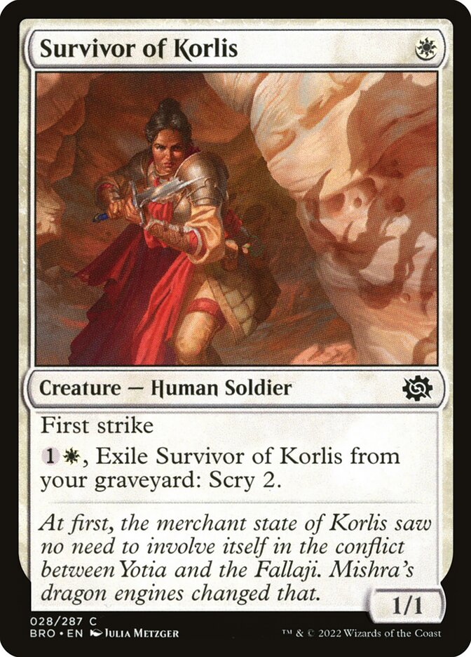 Survivor of Korlis 28/287 (The Brothers' War)  - Foil | Good Games Morley