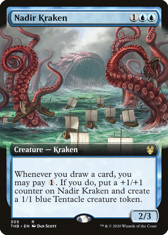 Nadir Kraken (Extended Art) [Theros Beyond Death] | Good Games Morley