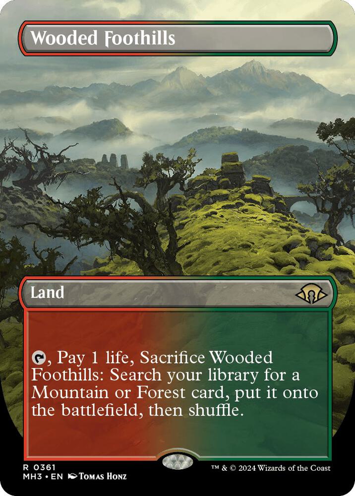 Wooded Foothills 361/319 (Modern Horizons 3)  - Borderless | Good Games Morley