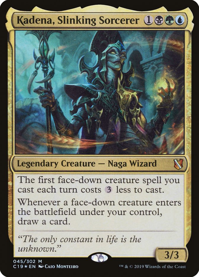 Kadena, Slinking Sorcerer 45/302 (Commander 2019)  - Foil | Good Games Morley