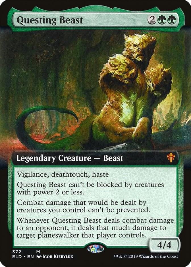 Questing Beast 372/269 (Throne of Eldraine)  - Extended Art | Good Games Morley