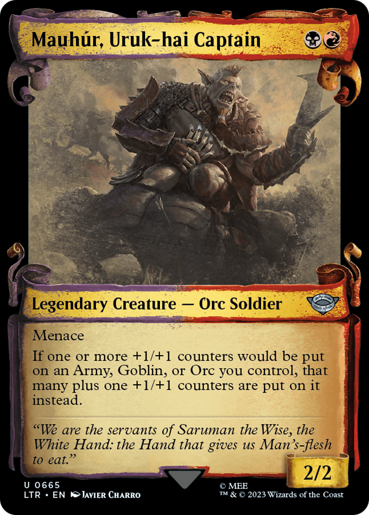 Mauhur, Uruk-hai Captain [The Lord of the Rings: Tales of Middle-Earth Showcase Scrolls] | Good Games Morley
