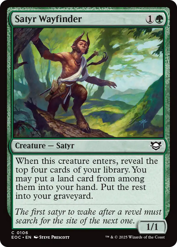 Satyr Wayfinder [Edge of Eternities Commander] | Good Games Morley