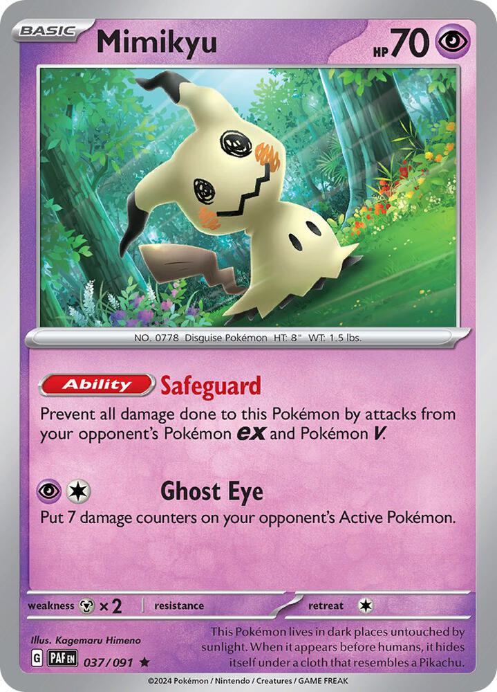 Mimikyu 037/091 (SV: Paldean Fates)  - Holofoil | Good Games Morley