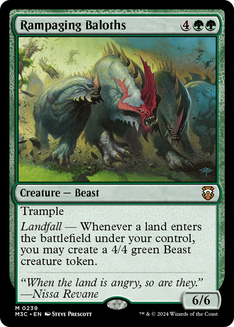 Rampaging Baloths (Ripple Foil) [Modern Horizons 3 Commander] | Good Games Morley