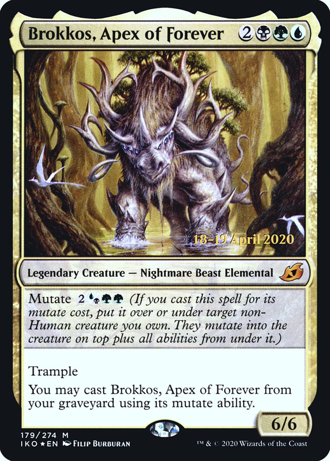 Brokkos, Apex of Forever [Ikoria: Lair of Behemoths Prerelease Promos] | Good Games Morley