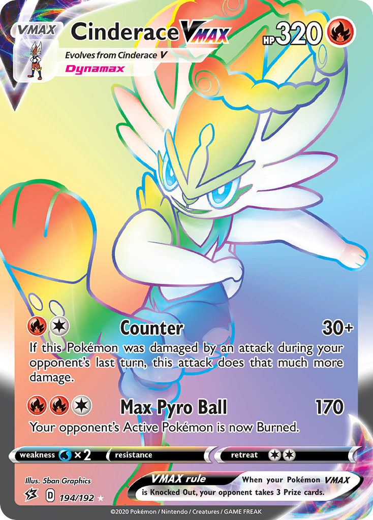 Cinderace VMAX (194/192) [Sword & Shield: Rebel Clash] | Good Games Morley