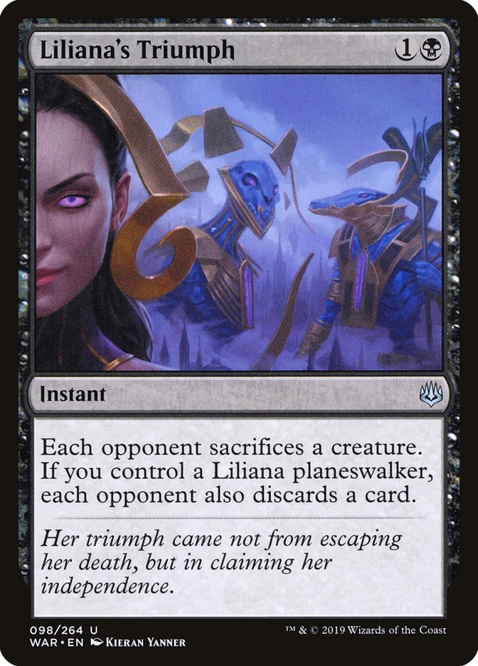 Liliana's Triumph 98 (War of the Spark)  - Foil | Good Games Morley
