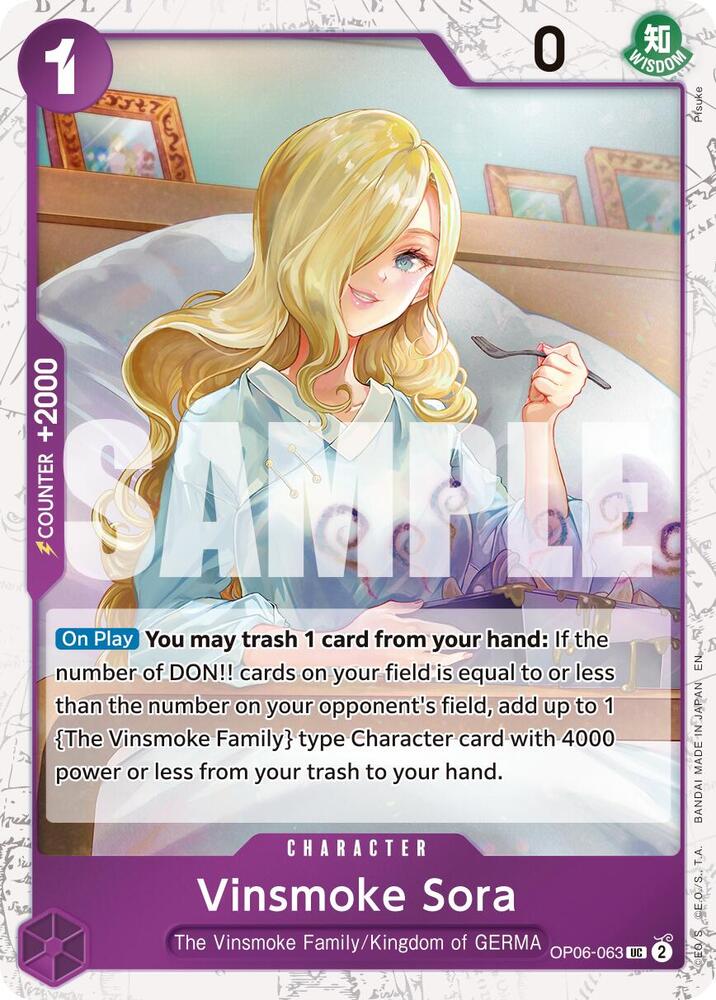 Vinsmoke Sora OP06-063 (Premium Booster -The Best- Vol. 2)  - Pirate Foil | Good Games Morley
