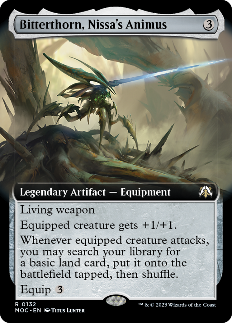 Bitterthorn, Nissa's Animus (Extended Art) [March of the Machine Commander] | Good Games Morley