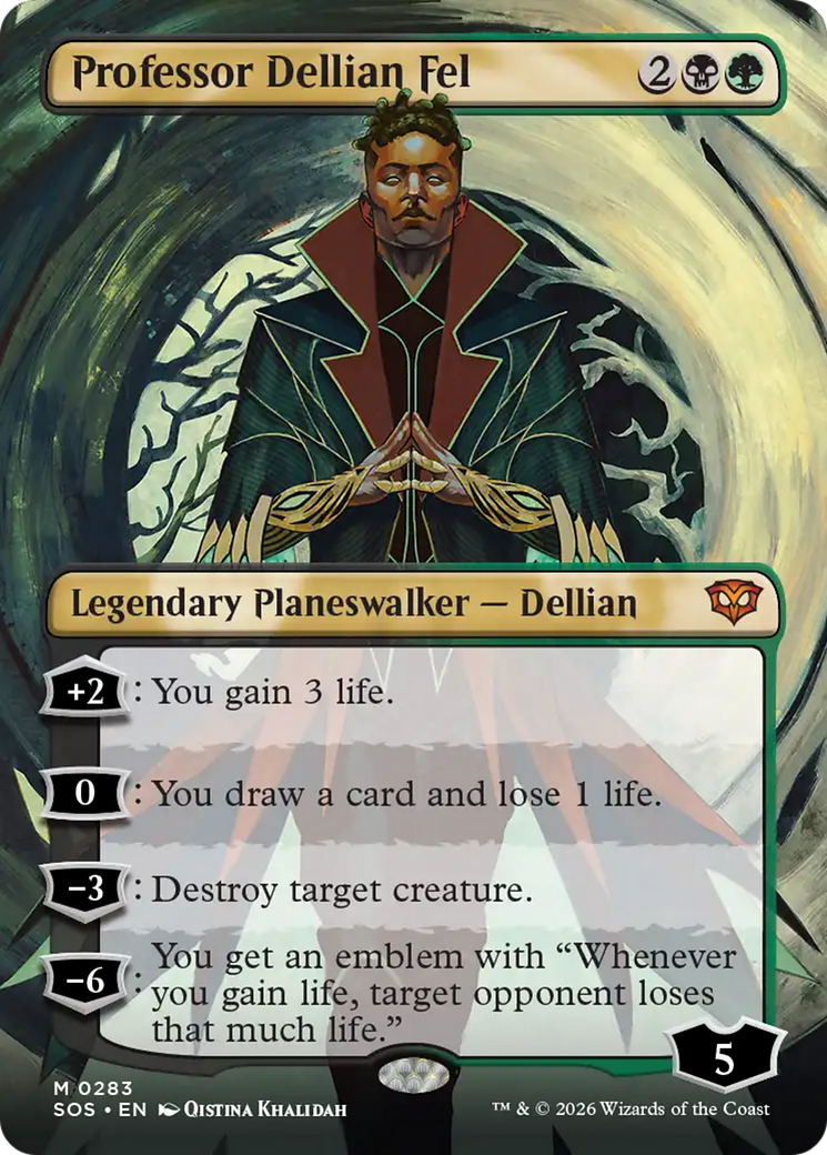 Professor Dellian Fel (Borderless) [Secrets of Strixhaven] | Good Games Morley
