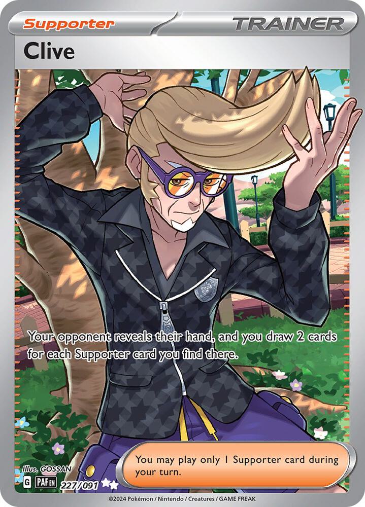Clive 227/091 (SV: Paldean Fates)  - Holofoil | Good Games Morley