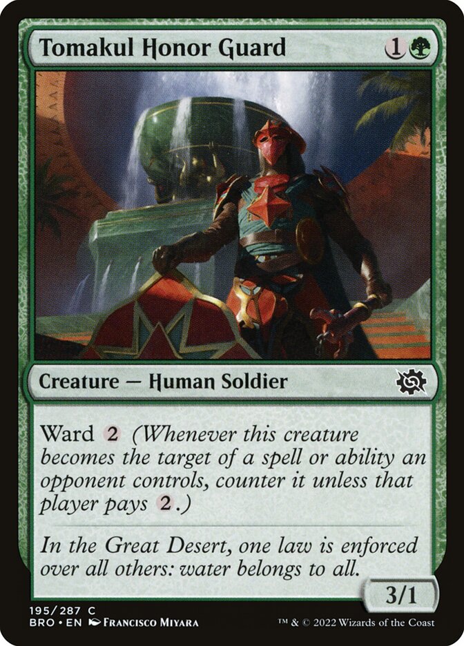 Tomakul Honor Guard 195/287 (The Brothers' War)  - Foil | Good Games Morley