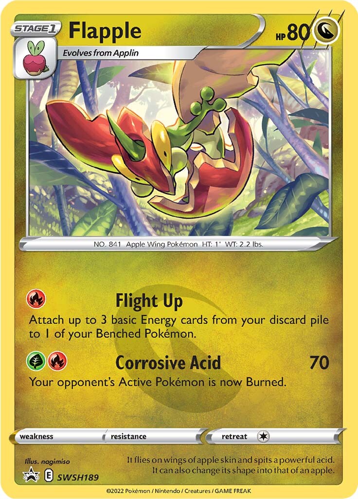 Flapple (SWSH189) [Sword & Shield: Black Star Promos] | Good Games Morley