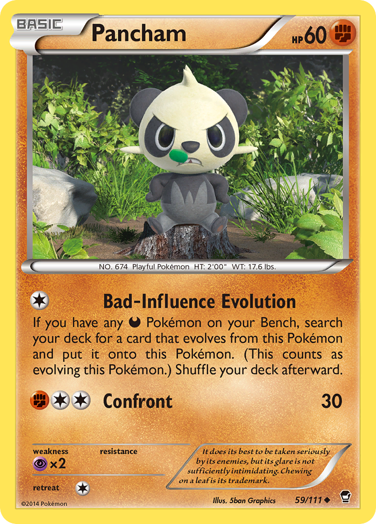 Pancham (59/111) [XY: Furious Fists] | Good Games Morley