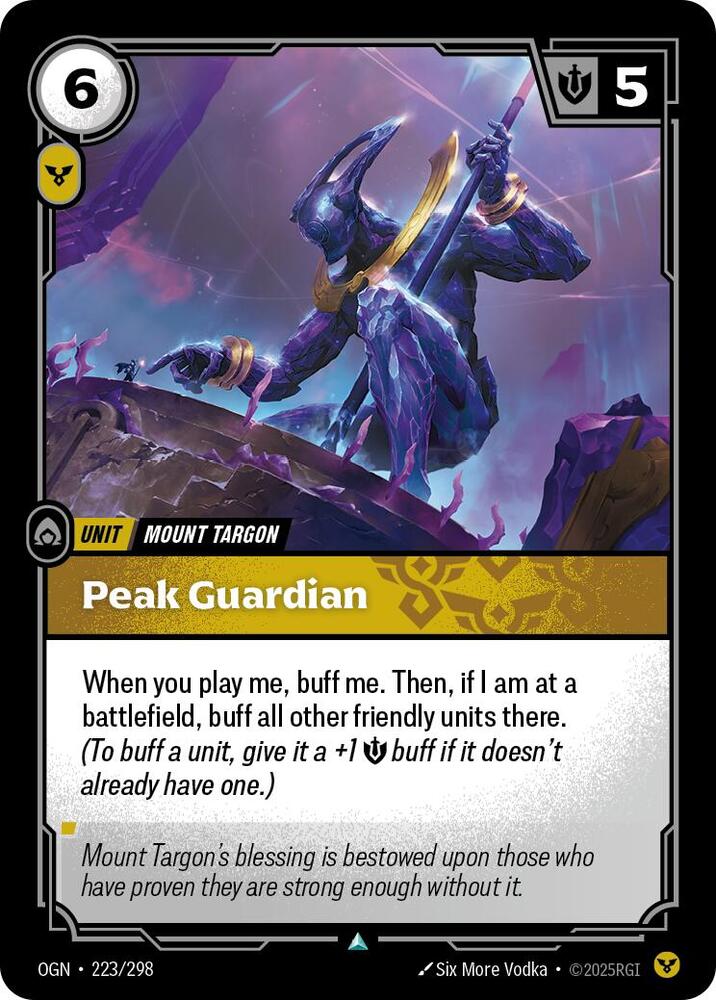 Peak Guardian 223/298 (Origins)  | Good Games Morley