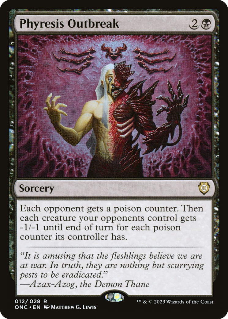 Phyresis Outbreak [Phyrexia: All Will Be One Commander] | Good Games Morley
