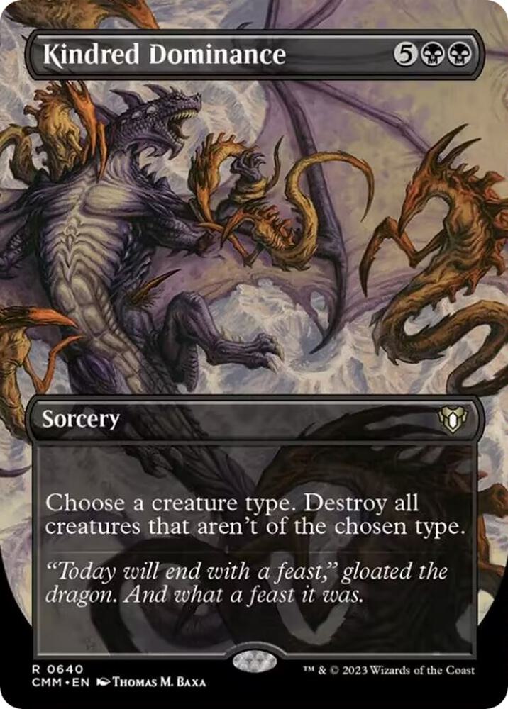 Kindred Dominance 640/451 (Commander Masters)  - Borderless | Good Games Morley