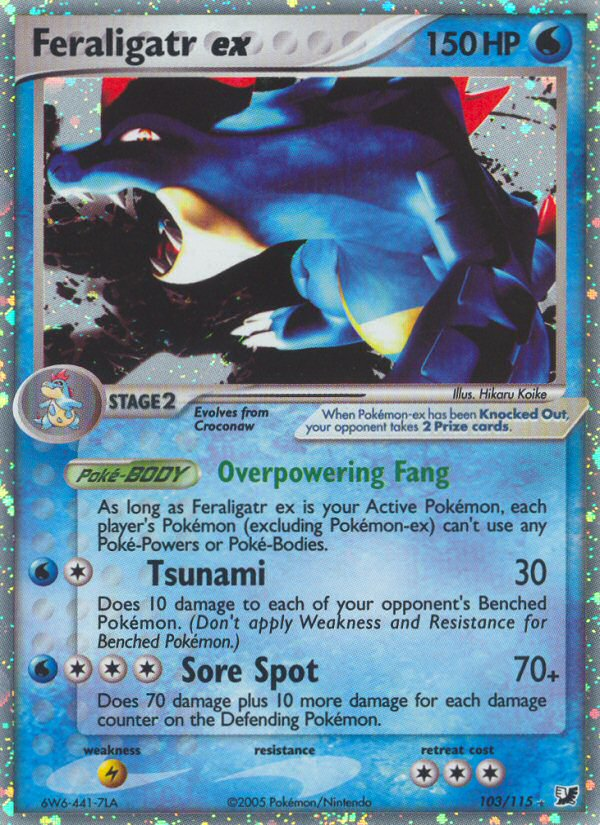 Feraligatr ex (103/115) [EX: Unseen Forces] | Good Games Morley