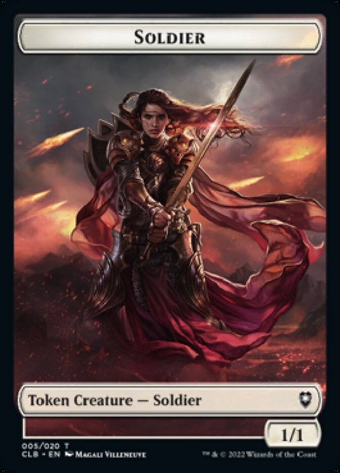 Treasure // Soldier Double-Sided Token [Commander Legends: Battle for Baldur's Gate Tokens] | Good Games Morley