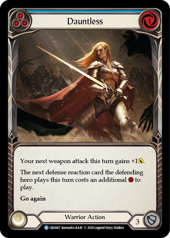 Dauntless (Blue) [CRU087] (Crucible of War)  1st Edition Rainbow Foil | Good Games Morley