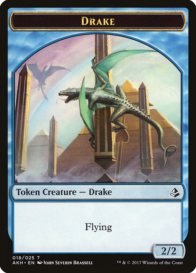 Anointer Priest // Drake Double-Sided Token [Amonkhet Tokens] | Good Games Morley