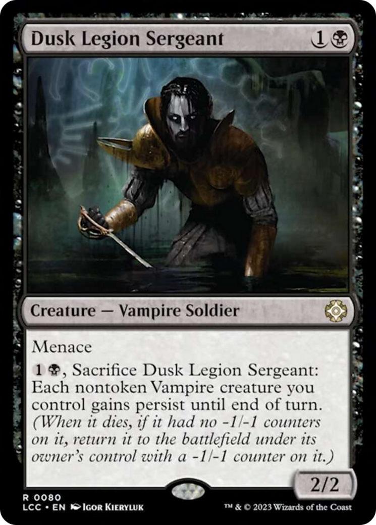 Dusk Legion Sergeant [The Lost Caverns of Ixalan Commander] | Good Games Morley