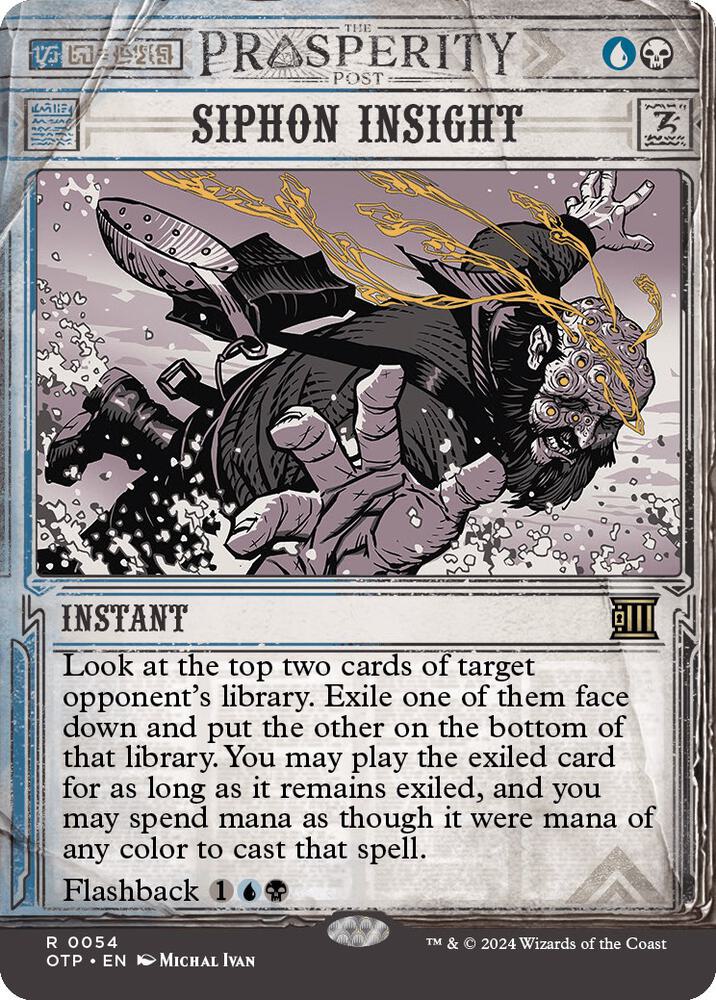 Siphon Insight 54/65 (Outlaws of Thunder Junction: Breaking News)  - Showcase | Good Games Morley