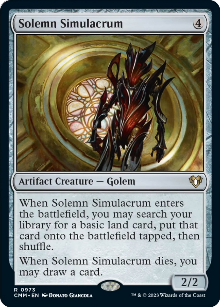 Solemn Simulacrum [Commander Masters] | Good Games Morley