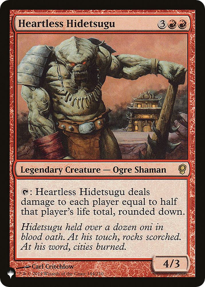 Heartless Hidetsugu CNS-144/5075 (The List Reprints)  | Good Games Morley