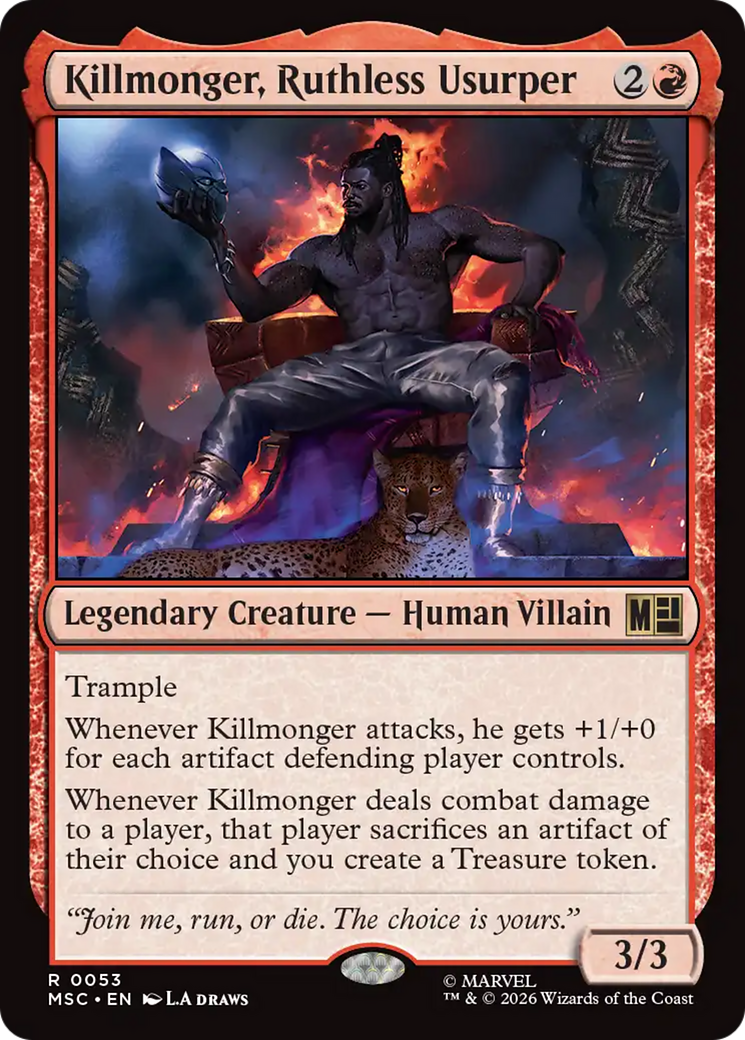 Killmonger, Ruthless Usurper (Surge Foil) [Marvel Super Heroes Commander] | Good Games Morley