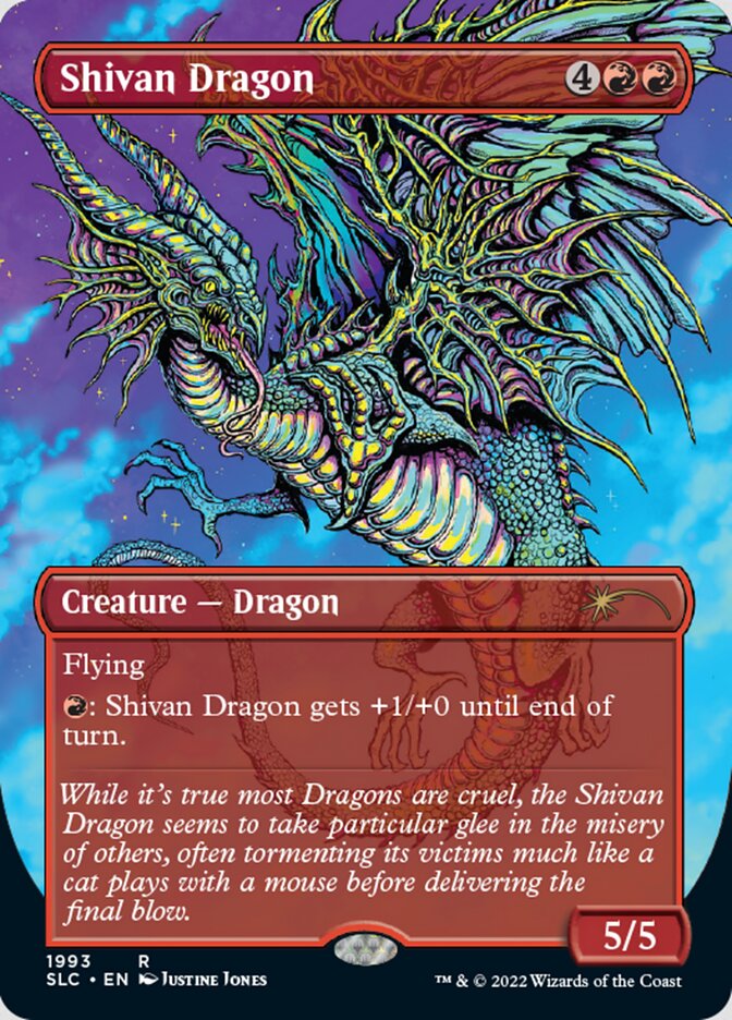 Shivan Dragon (Borderless) [Secret Lair Countdown Kit] | Good Games Morley