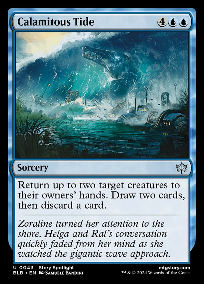 Calamitous Tide 43/281 (Bloomburrow)  - Foil | Good Games Morley