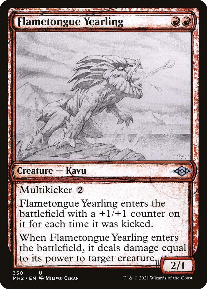Flametongue Yearling Showcase 350 (Modern Horizons 2)  | Good Games Morley