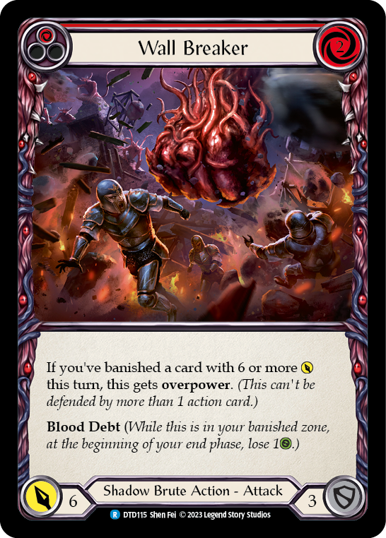 Wall Breaker (Red) [DTD115] (Dusk Till Dawn)  Rainbow Foil | Good Games Morley