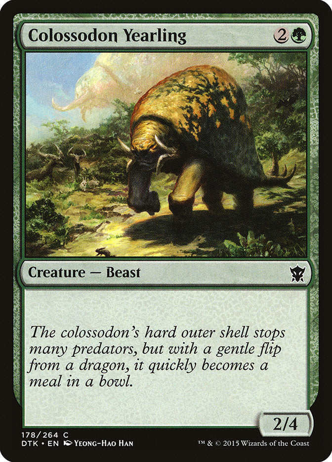 Colossodon Yearling 178 (Dragons of Tarkir)  - Foil | Good Games Morley